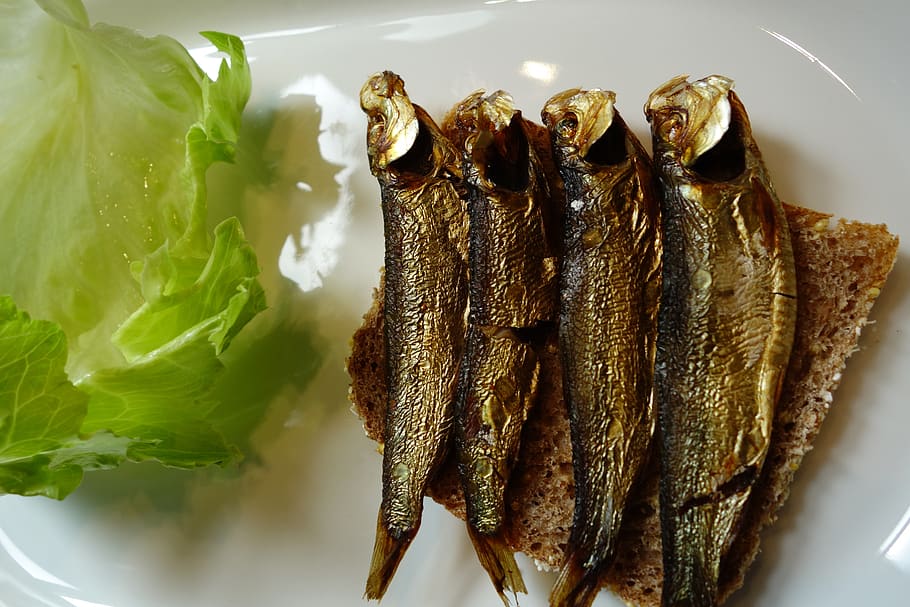 sprats, smoked, fish, food, food and drink, freshness, healthy eating HD wallpaper