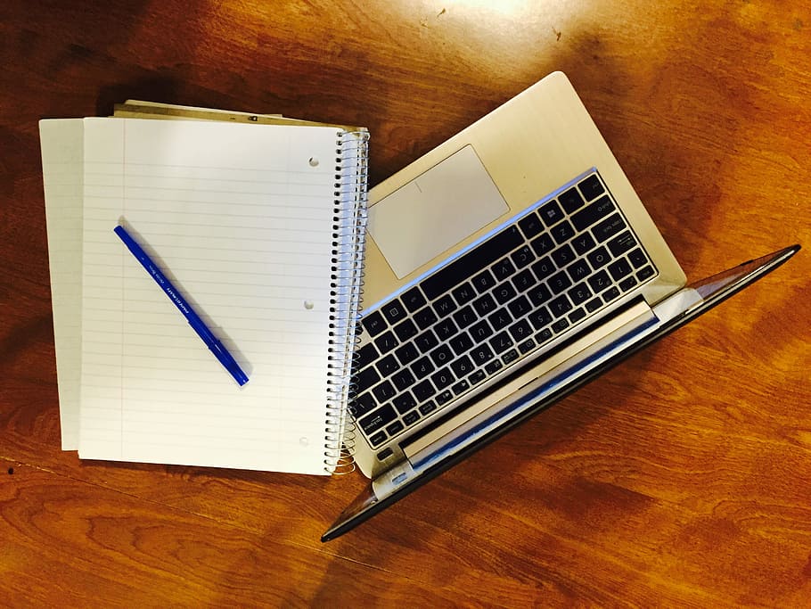 Computer, Notebook, Laptop, Desk, Table, work, indoors, communication HD wallpaper