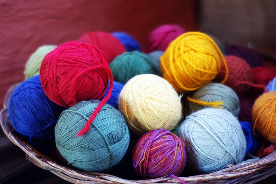 wool, tissue, colore, colorful, weaving, thread, circular, yarn HD wallpaper