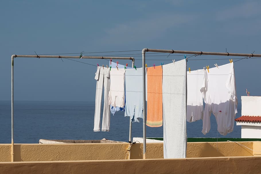 laundry, clothes line, hang, budget, clothes peg, leash, color HD wallpaper