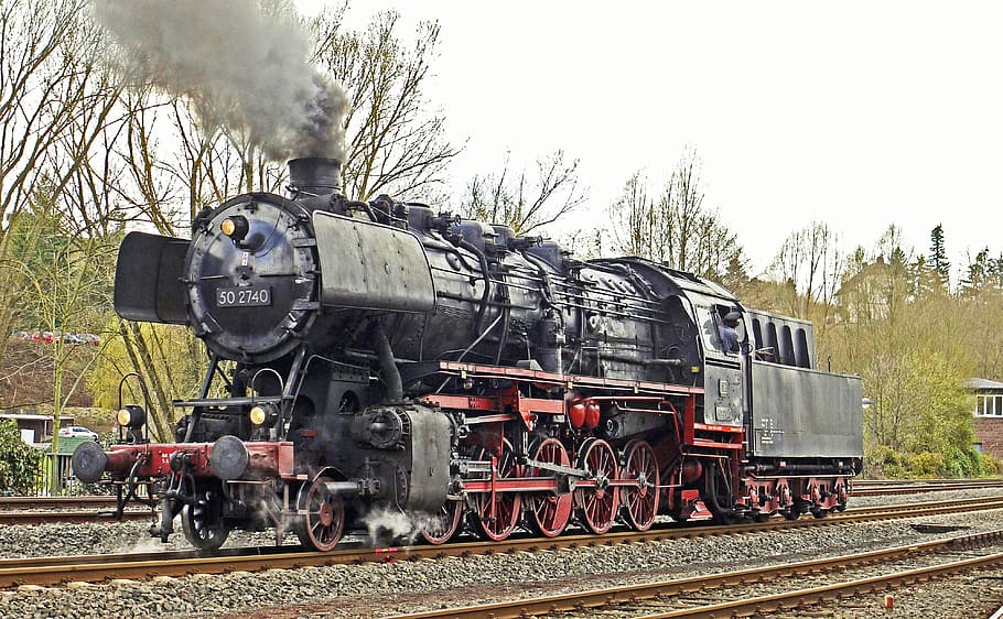 steam locomotive, series 50, db-outfit, epoch 3b, implement