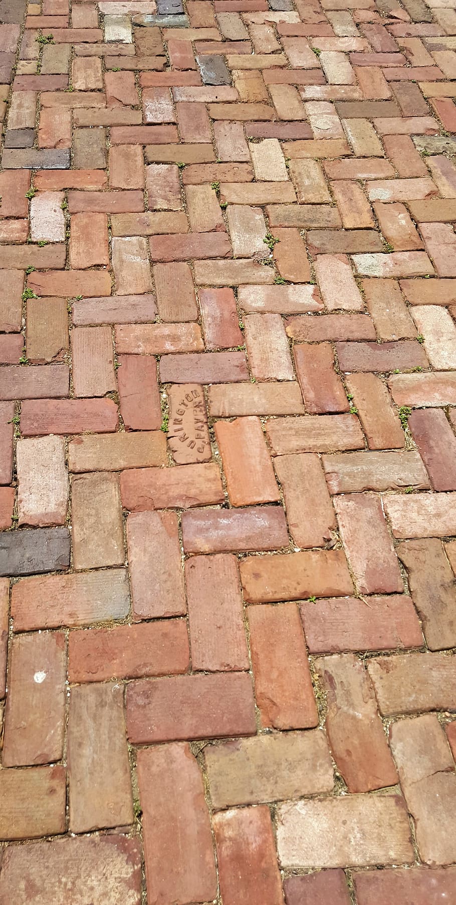 brick, stone, walkway, sidewalk, vintage, clay, pattern, outdoor HD wallpaper