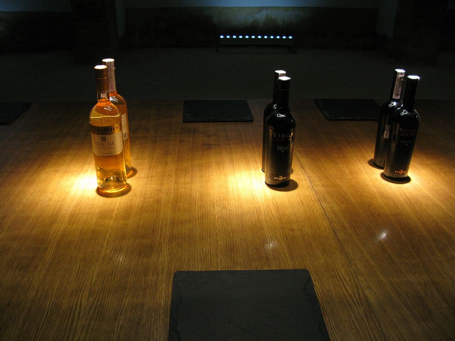 bottles, wine, sicily, table, wood - material, indoors, alcohol HD wallpaper