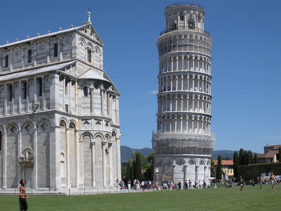 Lining Tower of Pisa, Leaning Tower Of Pisa, Pisa, Cathedral, HD wallpaper