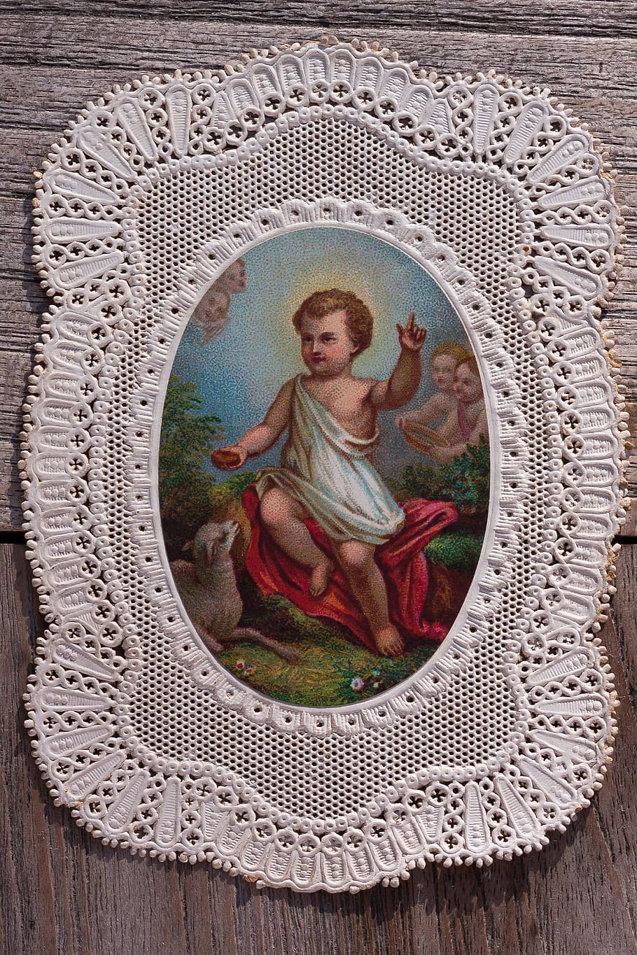 untitled, devotional picture, santino, top edge, jesus, boy HD wallpaper