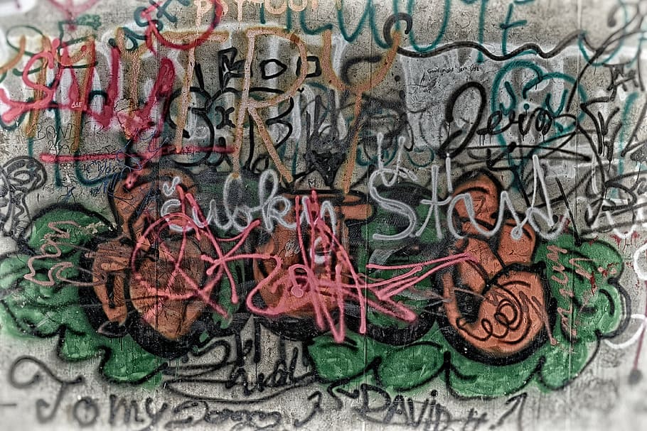 abstract painting, wallpaper, background, graffiti, colors HD wallpaper