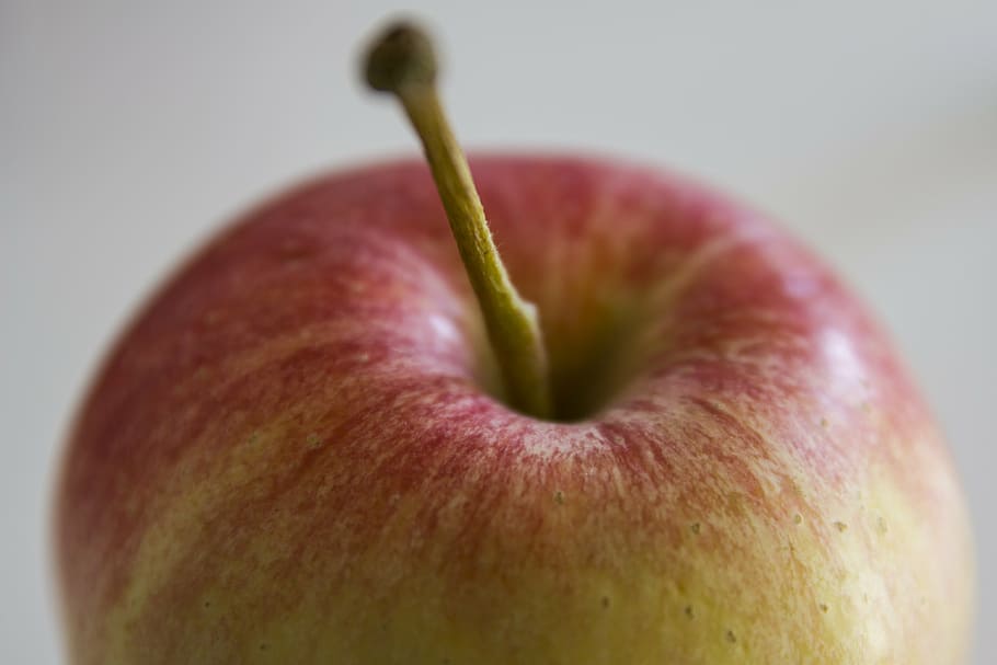 apple, macro, rossa, food and drink, healthy eating, fruit HD wallpaper
