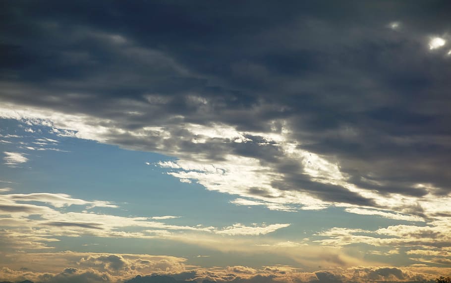 sky, clouds, clouds form, nature, weather, cloud - Sky, blue HD wallpaper