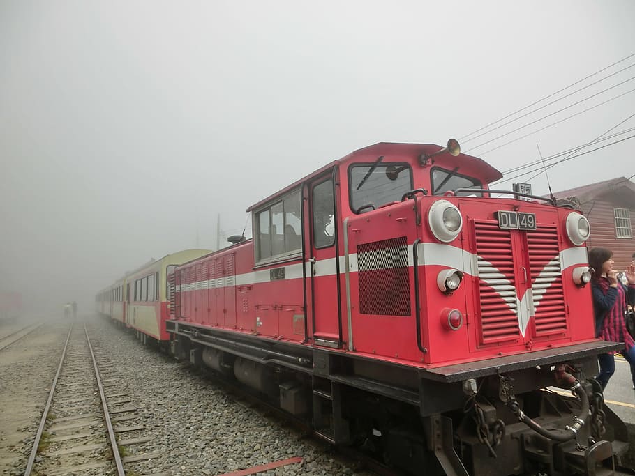 taiwan, ali mountain, train, rail transportation, railroad track HD wallpaper