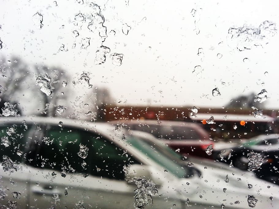 Ice on Window, Macro, Snow, Weather, Winter, car, wet, rain, storm HD wallpaper