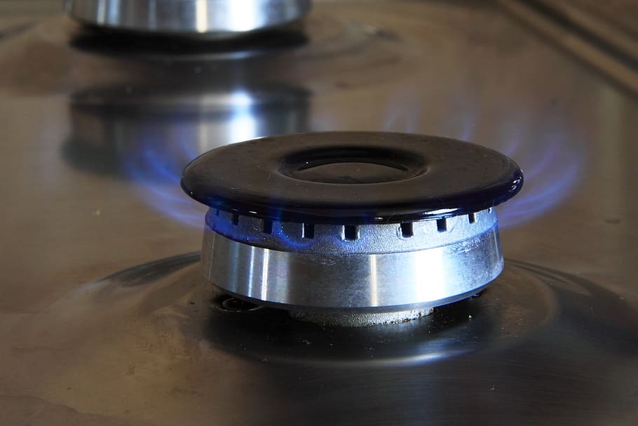 burning with blue flame, Appliance, Burner, Cook, Cooker, cooking HD wallpaper