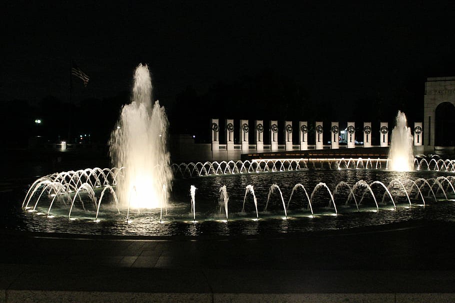 wwii, memorial, dc, war, world, military, usa, monument, marble HD wallpaper