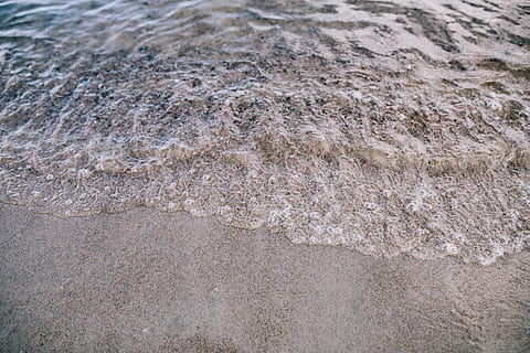 Baltic Sea, water, waves, beach, sand, nature, summer, backgrounds HD wallpaper