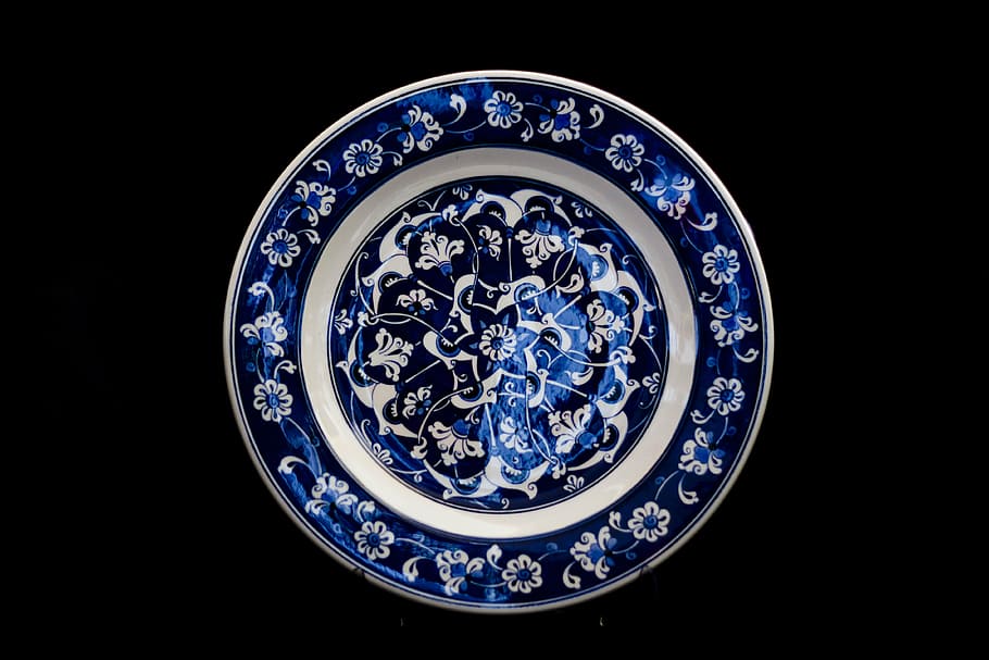 tile, handicrafts, increased, plate, ceramic, turkey, atalay melahat glow HD wallpaper