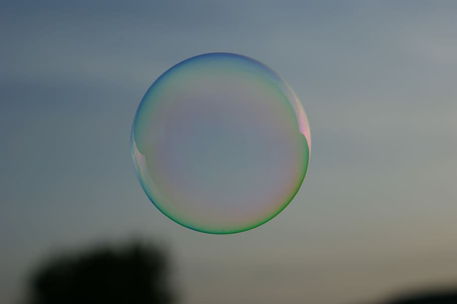 Soap Bubbles, children's games, horizontal, lightness, childhood HD wallpaper