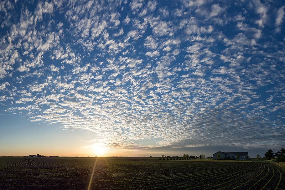 clouds, sunset, nature, twilight, outdoor, evening, horizon HD wallpaper