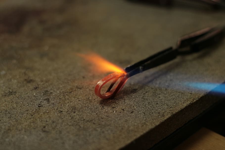 heat, hot, flame, burn, ring, forging, wedding ring, burning HD wallpaper
