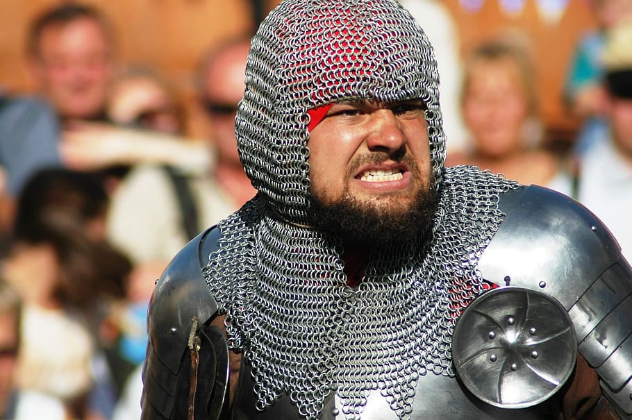 selective focus photo of man wearing armor, tournament, clash HD wallpaper