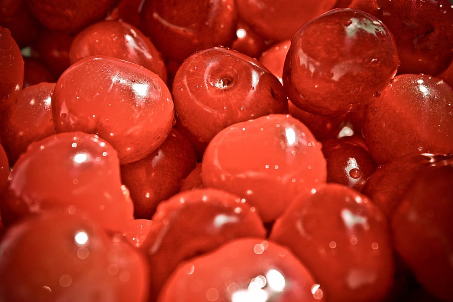 cherry, fruit, red, desserts, food, sweet, eat, taste, nutritious HD wallpaper