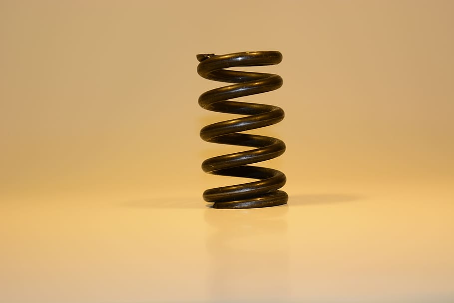 black coil spring, abstract, blur, close-up, conceptual, focus HD wallpaper