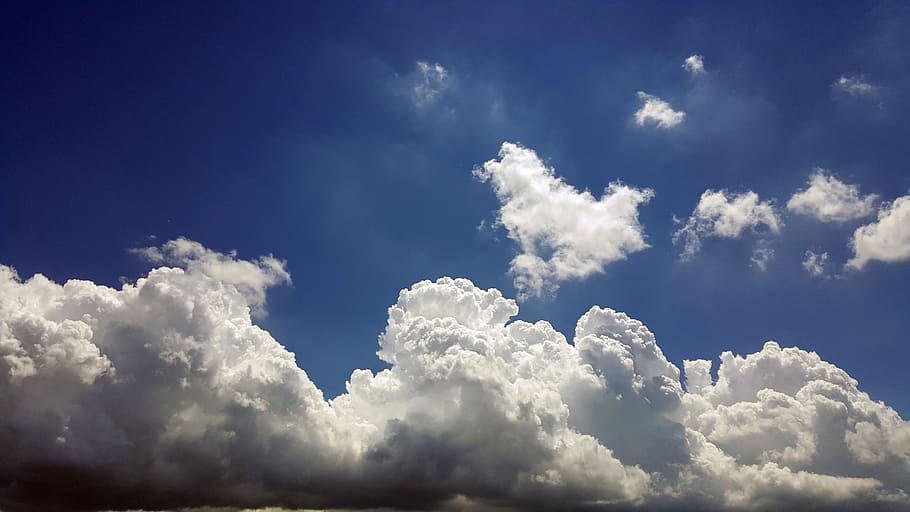 Blue Sky, Cloud, Nature, Scene, weather, cloud - sky, cloudscape HD wallpaper