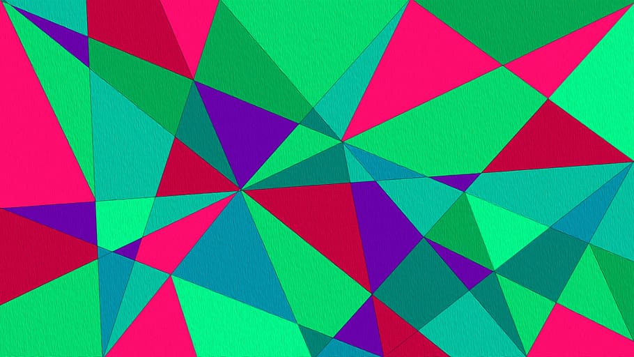 multicolored geometrical shapes digital wallpaper, Background HD wallpaper