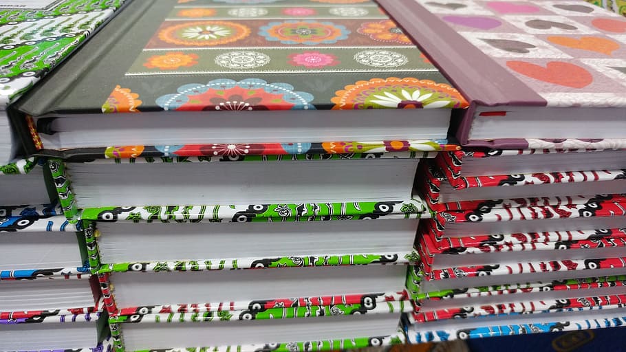 book, batik, stack of book, pattern, paper, choice, variation HD wallpaper