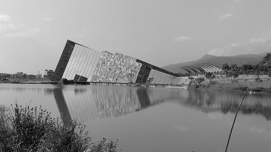 taiwan, ilan, city, museum, architecture, sky, water, built structure