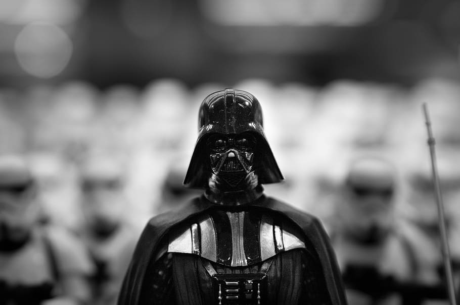 selective photography of Dart Vader, darth vader, star wars, geek, HD wallpaper