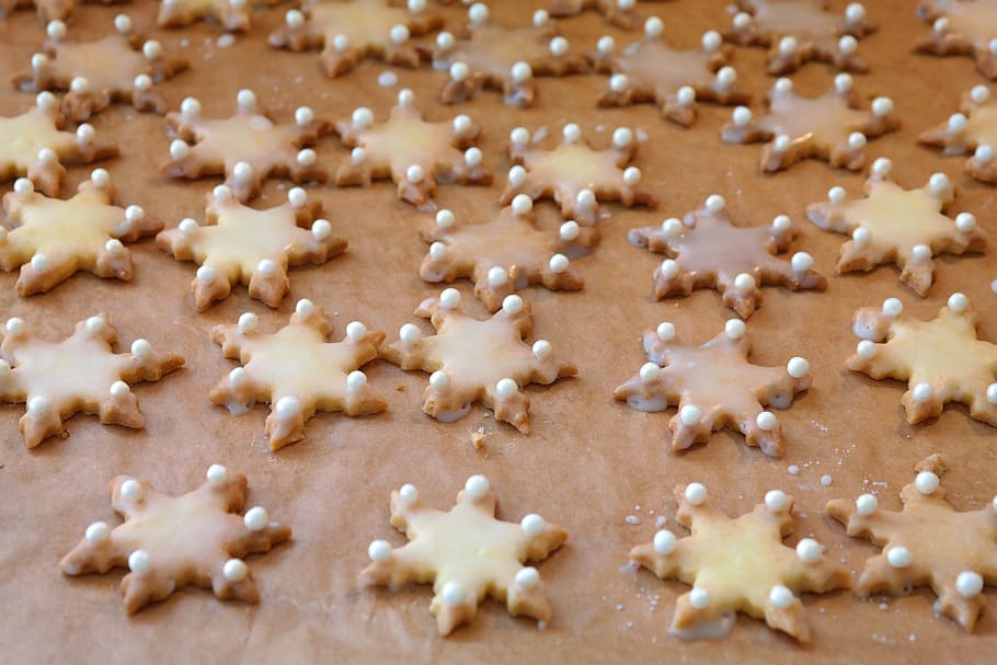cookie, asterisk, bake, christmas time, sweet, delicious, nibble HD wallpaper