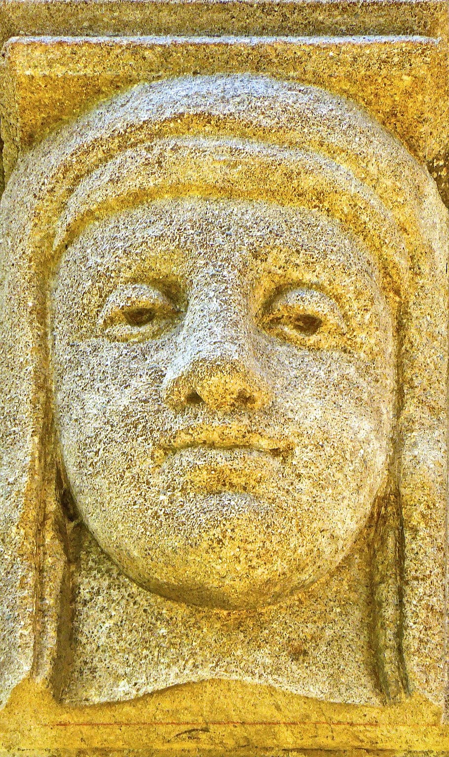 Online crop | HD wallpaper: Head, Face, Stone, Carving, Relief, facade ...