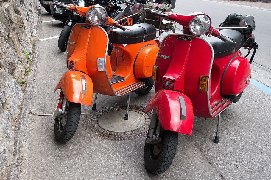 motor scooter, vespa, roller, vehicle, locomotion, cult, classic