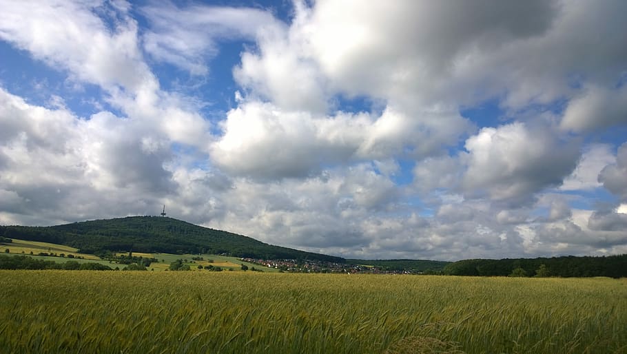 Sky, Clouds, Form, clouds form, blue, fellingshausen, mountain HD wallpaper