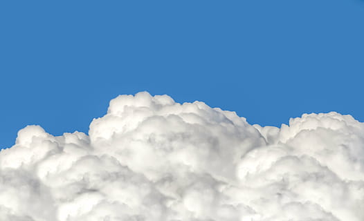 white clouds photography, cumulus, fluffy, puffy, cotton, blue sky HD wallpaper