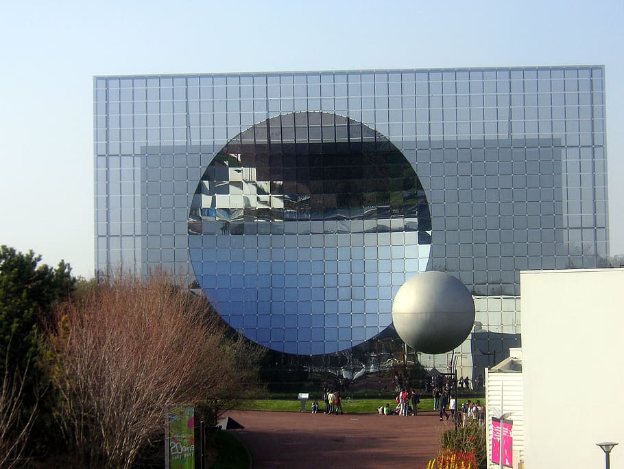 futuroscope, glass, architecture, building, modern building HD wallpaper