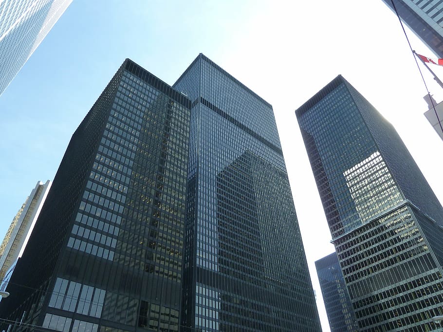 toronto, tower, skyscraper, building exterior, architecture HD wallpaper