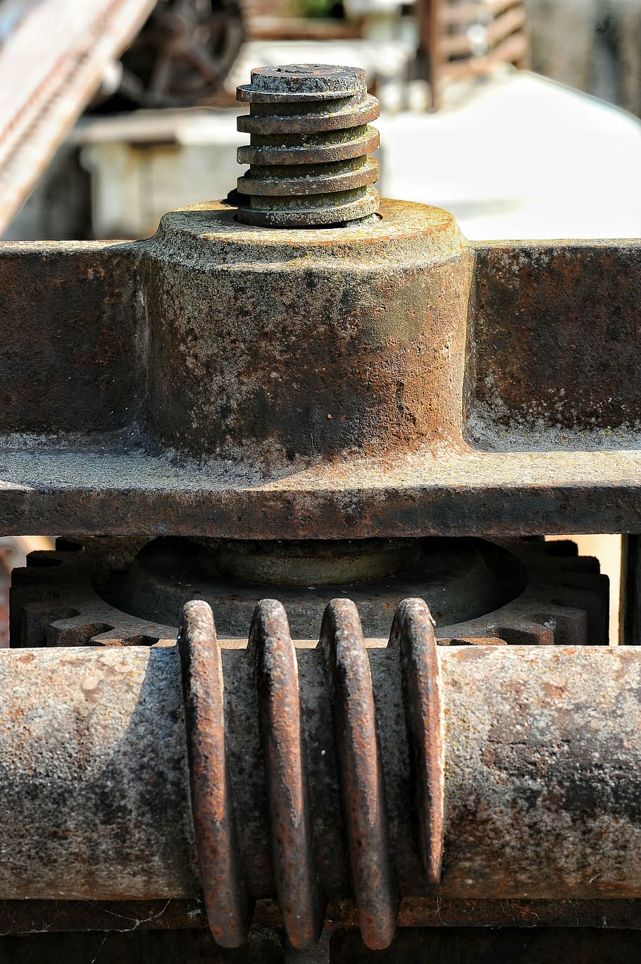 iron, rust, texture, paint, gears, color, ships, metal, rusty HD wallpaper