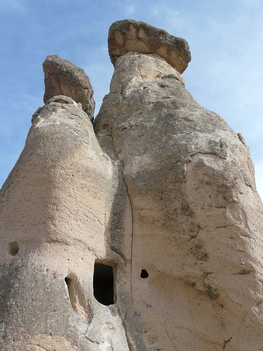 Fairy Chimneys, Apartment, residential structure, christianity, HD wallpaper