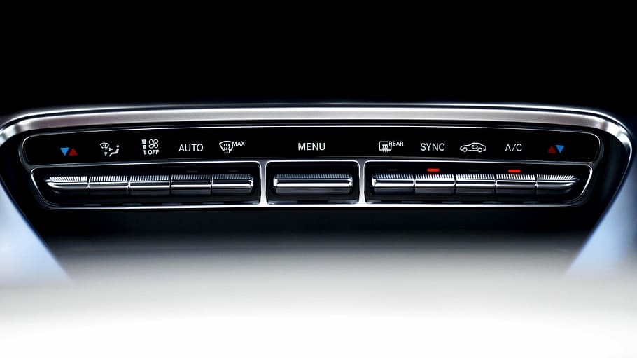 vehicle AC unit control panel, Mercedes-Benz, Gt, Amg, Automobile