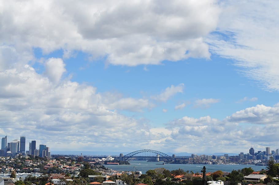 panoramic photography of bridge near city at daytime, Sydney, Australia HD wallpaper