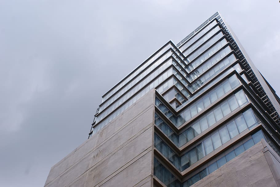 tall building, low angle view, skyscraper, architecture, modern HD wallpaper