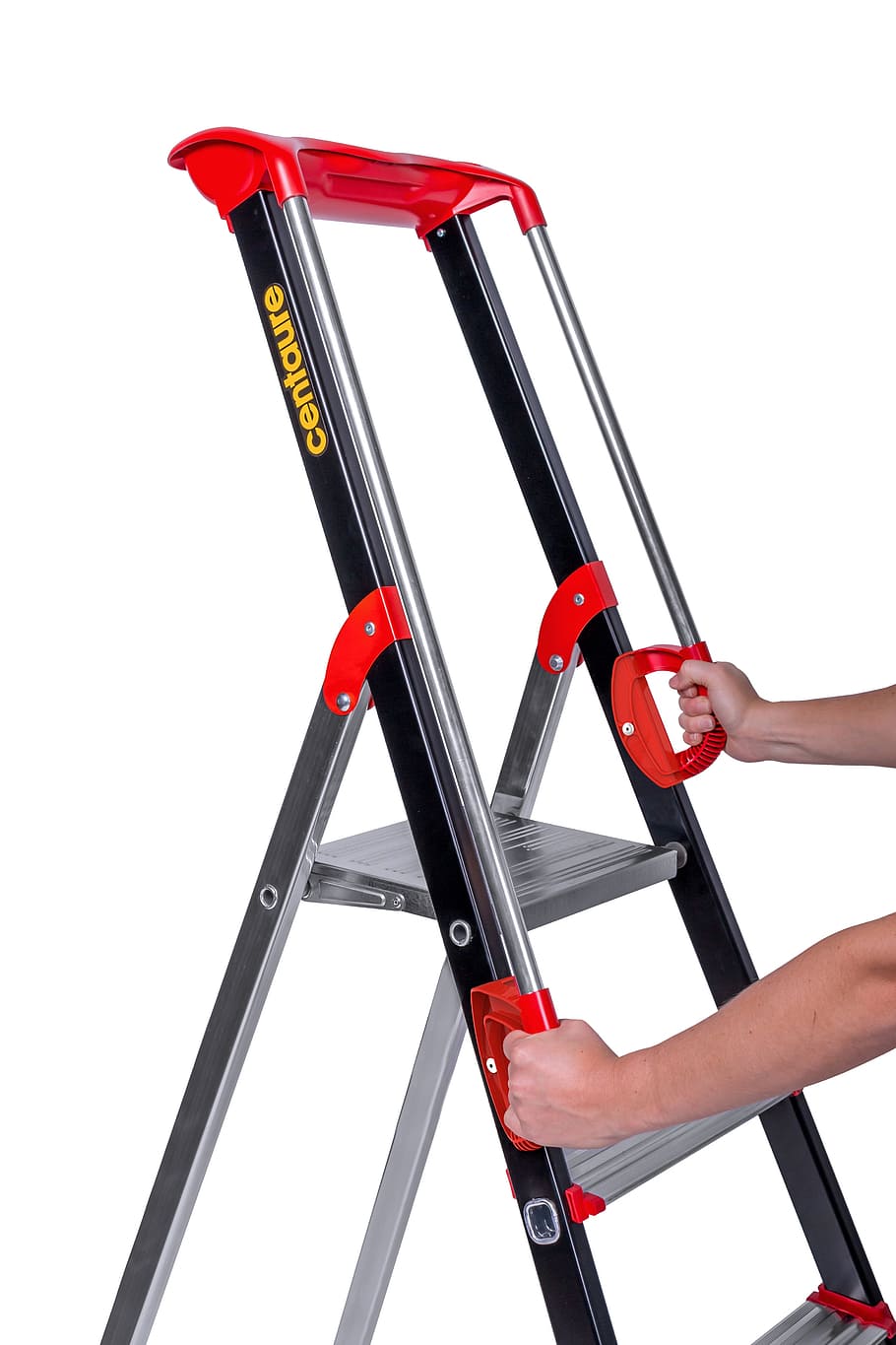 stepladder, footstool, diy, white background, studio shot, indoors HD wallpaper