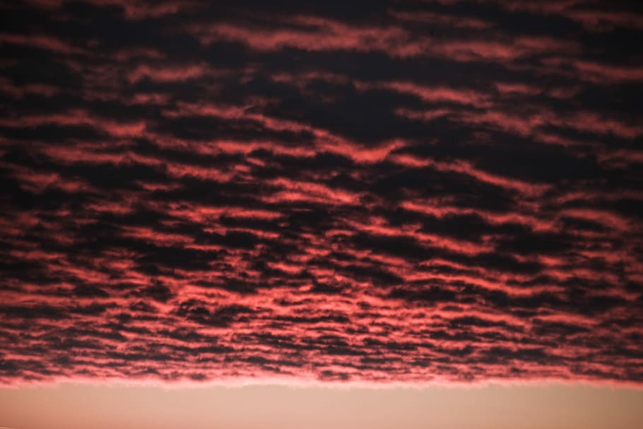 landscape photography of red clouds, untitled, sky, pink, dark HD wallpaper