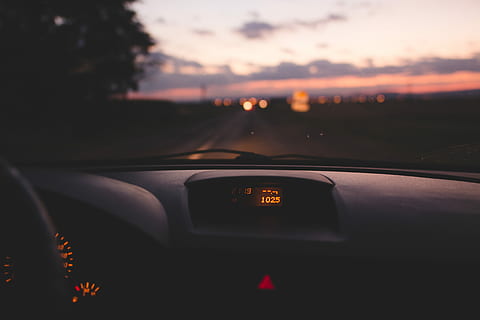 black vehicle instrument cluster panel, focus photo of instument cluster panel HD wallpaper