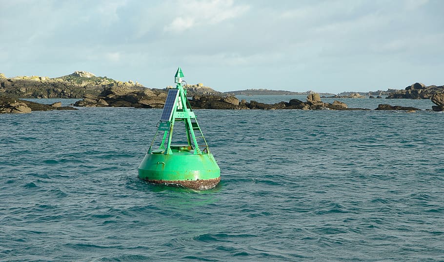 Beacon, Signal, Navigation, water, sea, no people, day, sky HD wallpaper