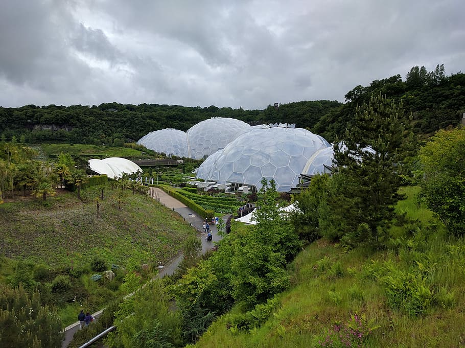Eden Project, Dome, Cornwall, conservation, ecology, greenhouse HD wallpaper