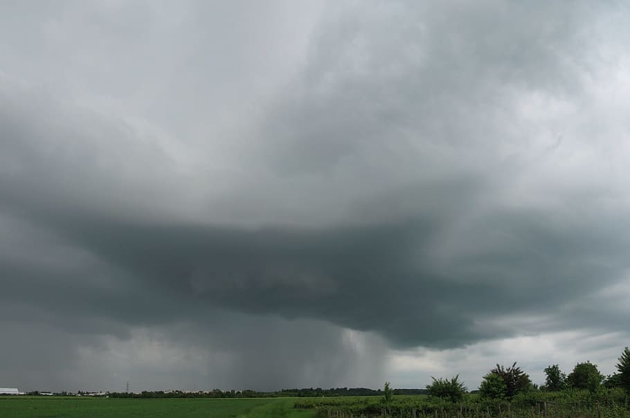 summer, landscape, storm, rain, nature, france, river, panoramas HD wallpaper
