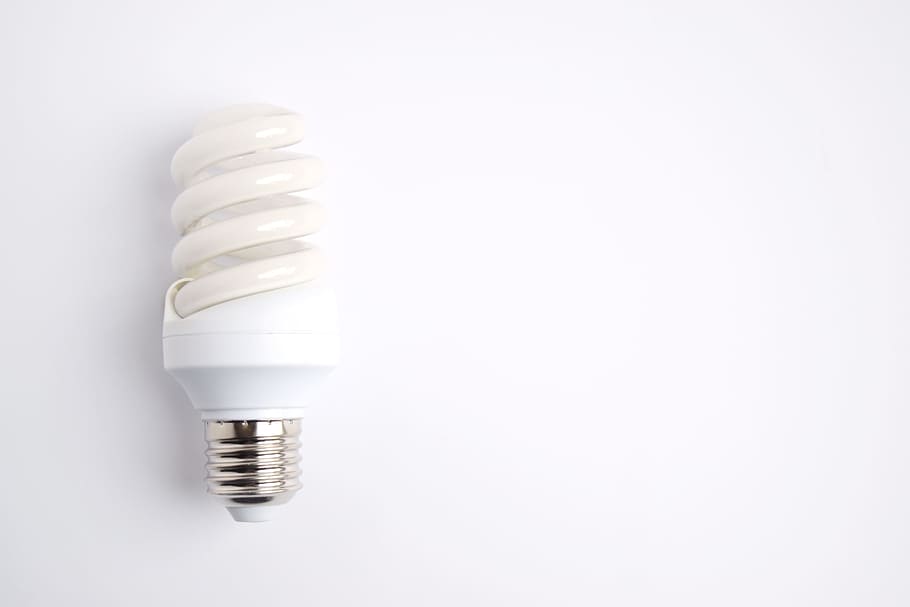 lightbulb, electricity, copy space, white, background, energy