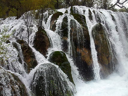 nanning, guangxi, falls, waterfall, beauty in nature, motion HD wallpaper