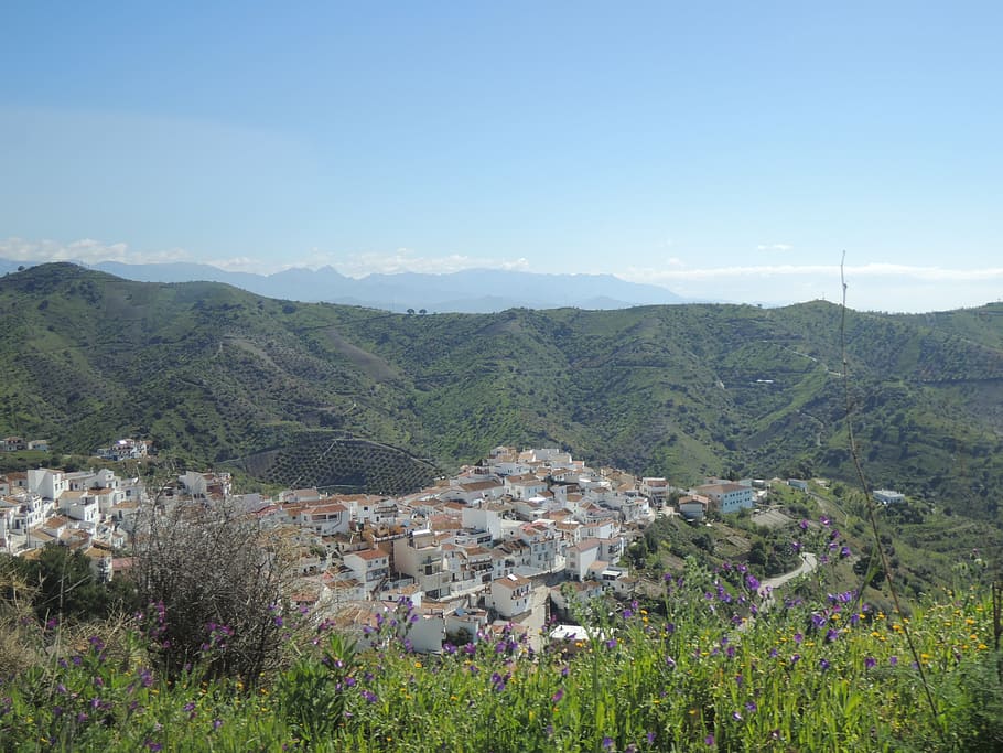 Spain, Moclinejo, View, Malaga, landscape, no people, day, nature HD wallpaper